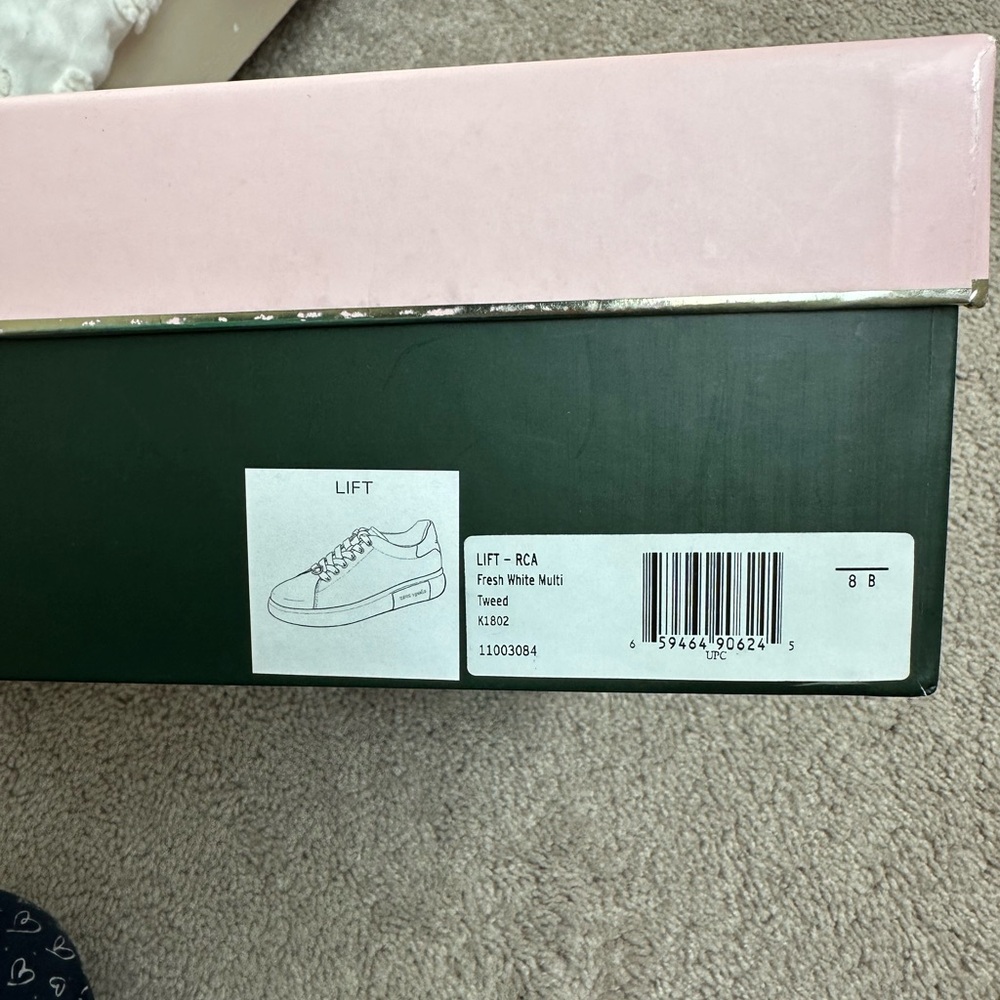 Kate Spade tweed sparkle sneakers - Picture 3 of 3